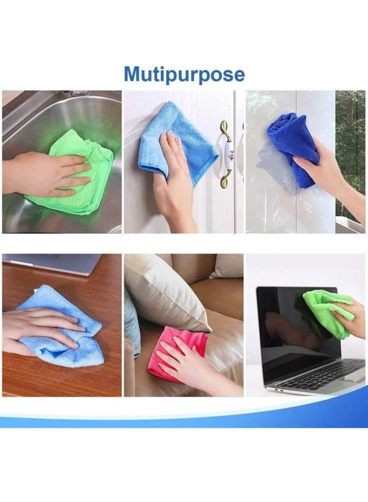 Ramadan Special! 8-Pack Multicolor Cotton Cleaning Towels – Washable, Lint-Free & Highly Absorbent | Perfect for Kitchen, Home, Car & Glass | Soft 30x30cm Cloths for Iftar & Suhoor Cleanup  - Image 2