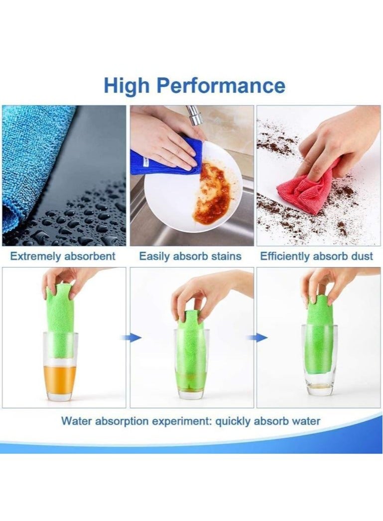 Ramadan Special! 8-Pack Multicolor Cotton Cleaning Towels – Washable, Lint-Free & Highly Absorbent | Perfect for Kitchen, Home, Car & Glass | Soft 30x30cm Cloths for Iftar & Suhoor Cleanup  - Image 4