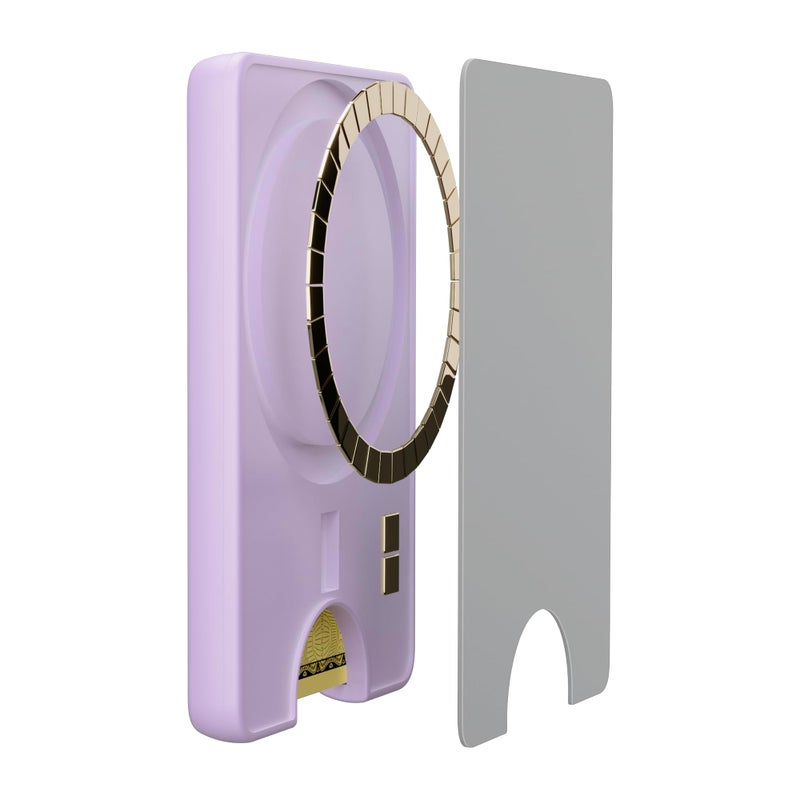 Casely MagWallet | Light Purple | Slim Wallet Card Holder | Compatible with MagSafe | Soft-Touch Hard Silicone | Holds Up to 3 Cards - Image 4