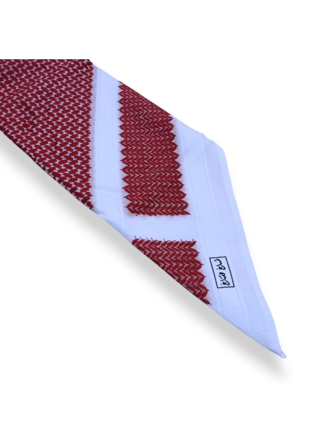 Hashtag Dam Al Ghazal Shemagh for Men, Red - Image 4