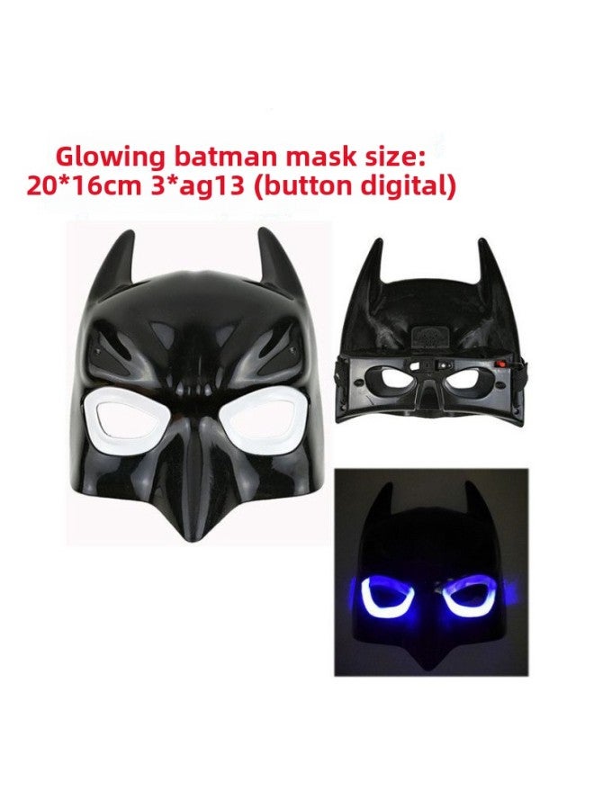 Kids Batman Cloak Mask Armor Toy Kids Batman Play Suit  Play-Color:Glowing Batman Mask - Image 1