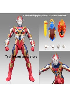 Mecha Shines Sailor Ultraman Handmade Model Mobile Ultimate Sailor Super Movable Joint Boy Toy Figure-Color:--mengbius-phoenix-shaped Gift Box 17cm Multi-joint Movable