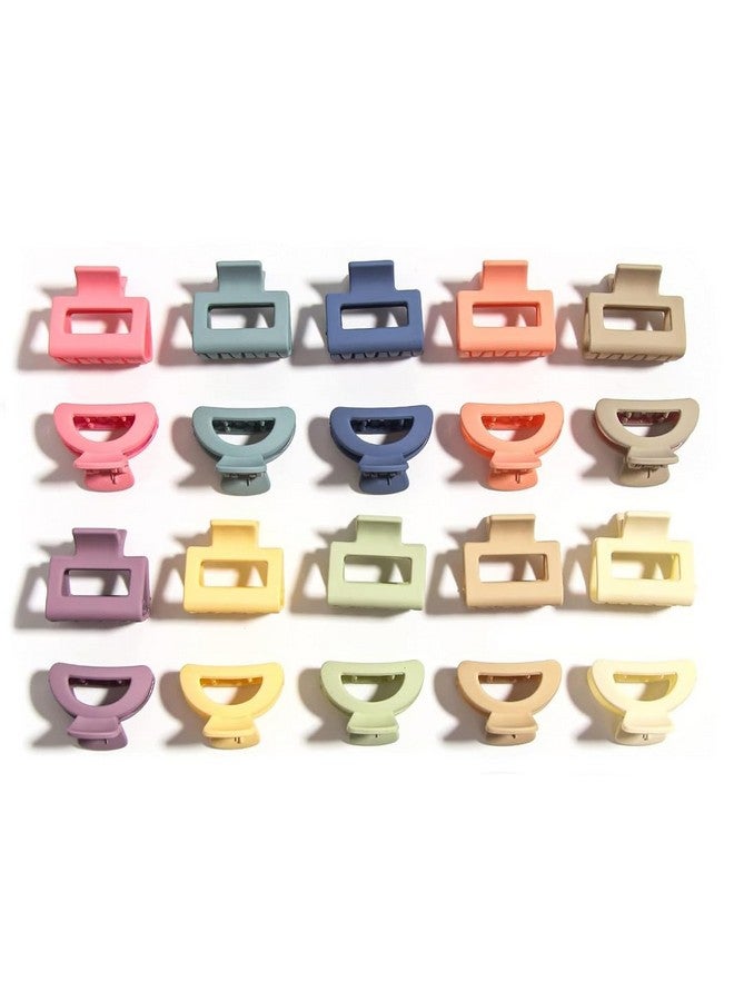 CHIROGRAPHY 12 PCS Women Mini PREMIUM Hair Clips Girl's Cute Rectangle Hairclips Hairpins Small Claw Clips Non-Slip Hair Accessories (MULTICOLOR) - Image 1