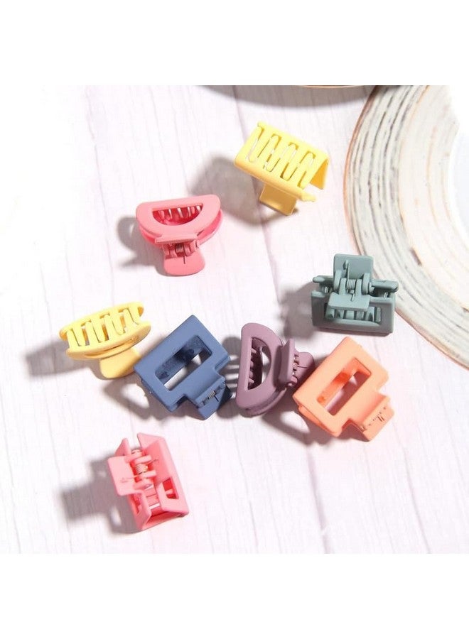 CHIROGRAPHY 12 PCS Women Mini PREMIUM Hair Clips Girl's Cute Rectangle Hairclips Hairpins Small Claw Clips Non-Slip Hair Accessories (MULTICOLOR) - Image 2