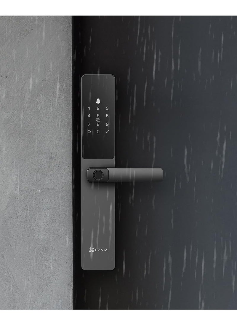 EZVIZ by Hikvision|Smart Fingerprint Door Lock - black CS-DL05-R200-WBCP-GR
