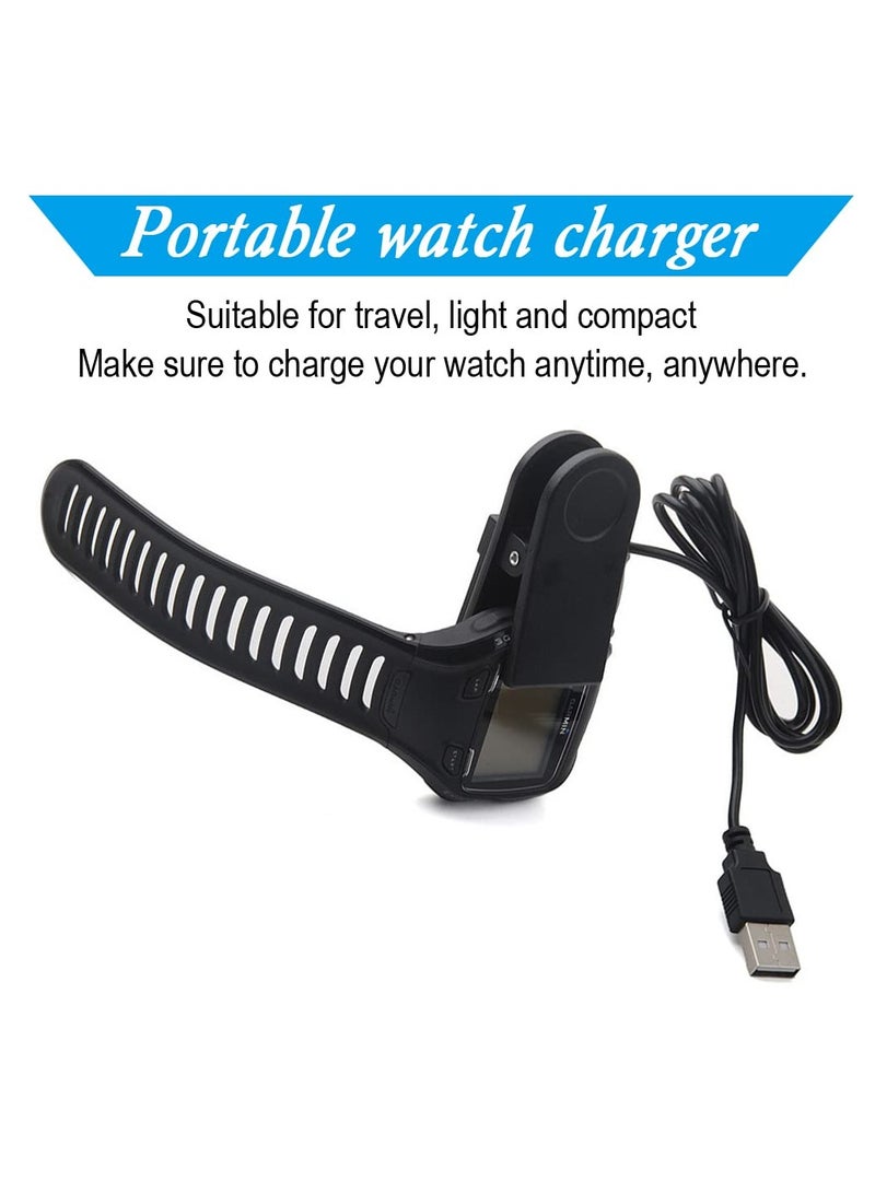 1M USB Charging Cable Clip Dock Charger Compatible with Garmin 310XT/405/405CX/410/910XT Smartband Smart Watch - Image 5
