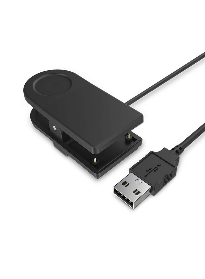 1M USB Charging Cable Clip Dock Charger Compatible with Garmin 310XT/405/405CX/410/910XT Smartband Smart Watch - Image 1