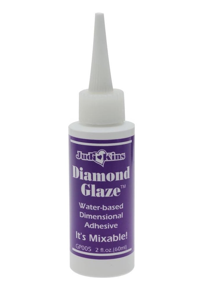 Judikins GP005 Diamond Glaze Water-Based Dimensional Adhesive, 2-Ounce