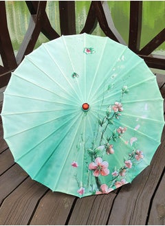 Al Aoyama 1pcs Japanese style Handmade Oiled Parasol Bamboo Silk Umbrella Art Classical Dance Umbrella for Wedding Parties Photography Costumes Cosplay Decoration and Other Events  - Image 1