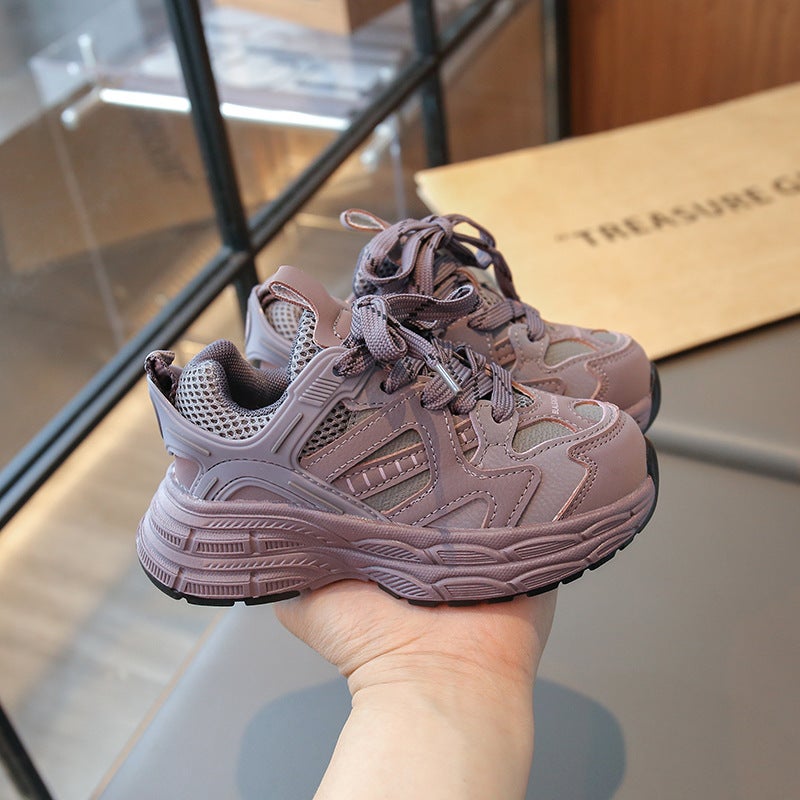Children'S Shoes 2025 Autumn New Girls Fashion Retro Torre Shoes Boys Students Light Running Sports Shoes - Image 5