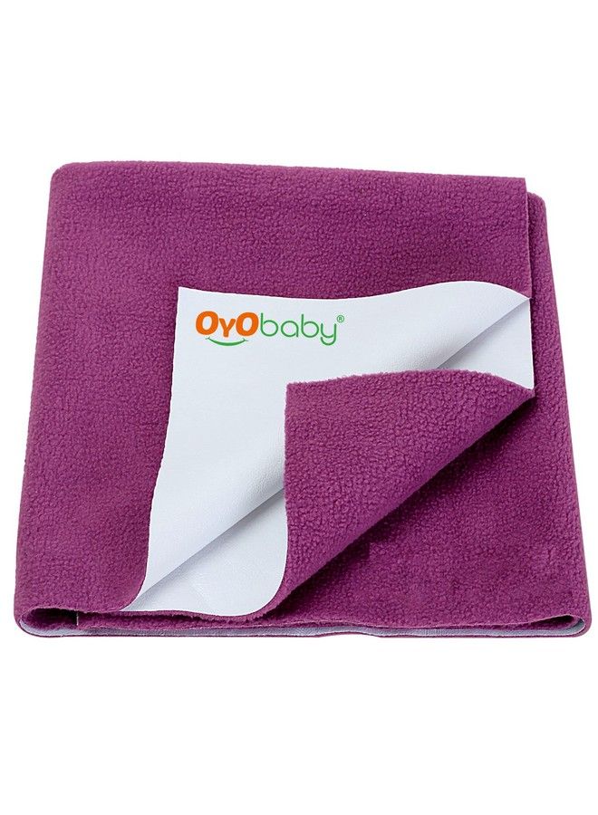 OYO BABY شريحة سريعة الجفاف مقاومة للماء للأطفال؛ وسادة سرير؛ شريحة حماية سرير للأطفال الصغار (متوسط (100 سم × 70 سم) راني وردي) - Image 1