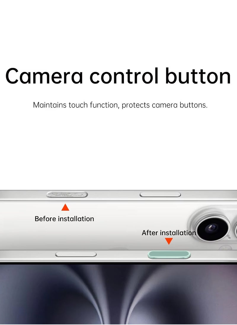 Wtech - Apple iPhone 16/16 Plus/16 Pro/16 Pro Max Camera Control Capture Button, Sensitive Camera Control Capture Button,Universal Camera Control Button Protection - Green - Image 1