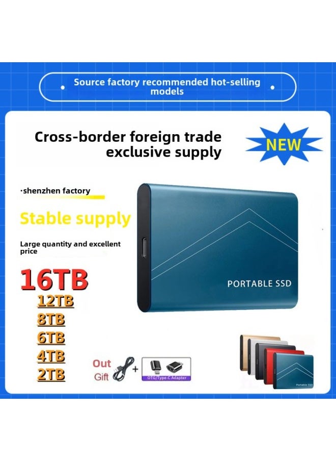 Generic Expansion Mobile Solid State Ssd Upgrade Portable Mini Hard Disk 16TB8TB/2TB New-Capacity:Expansion -4TB-Interface:Red  - Image 1