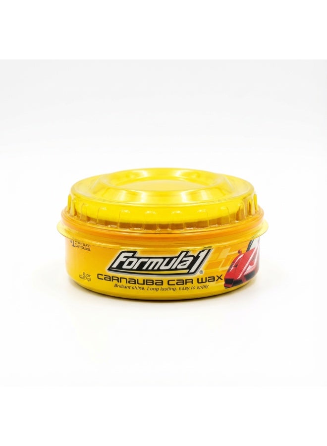 Formula 1 Carnauba Car Wax 230g (8oz) - Premium Brazilian Wax - Brilliant Shine - Clearcoat Safe