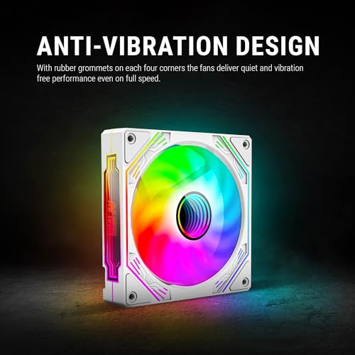 Ant Esports Sciflow 120mm 3 IN 1 ARGB Case Fan Kit - White, RGB Controller, Remote Controller, PWM Control, 1500 RPM, 65.4 CFM Airflow - Image 5