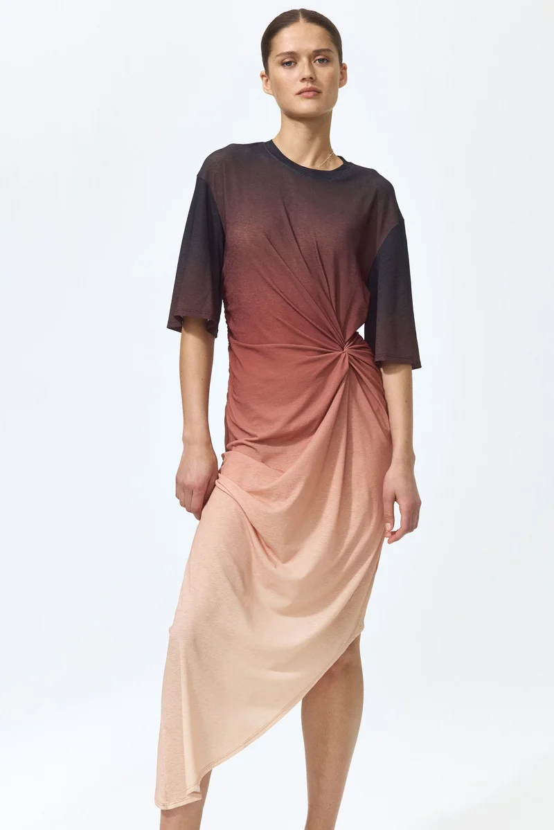 H&M  Knot-detail T-shirt dress for Women | Best Price UAE