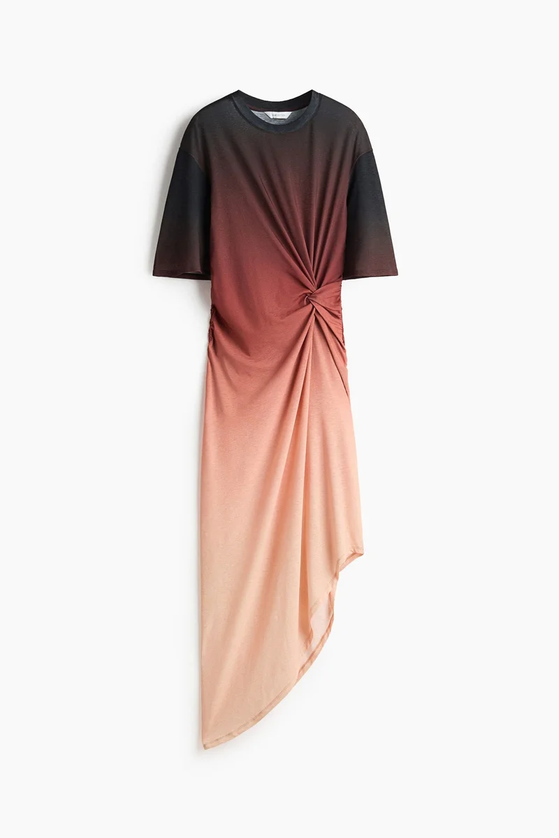 H&M  Knot-detail T-shirt dress for Women | Best Price UAE