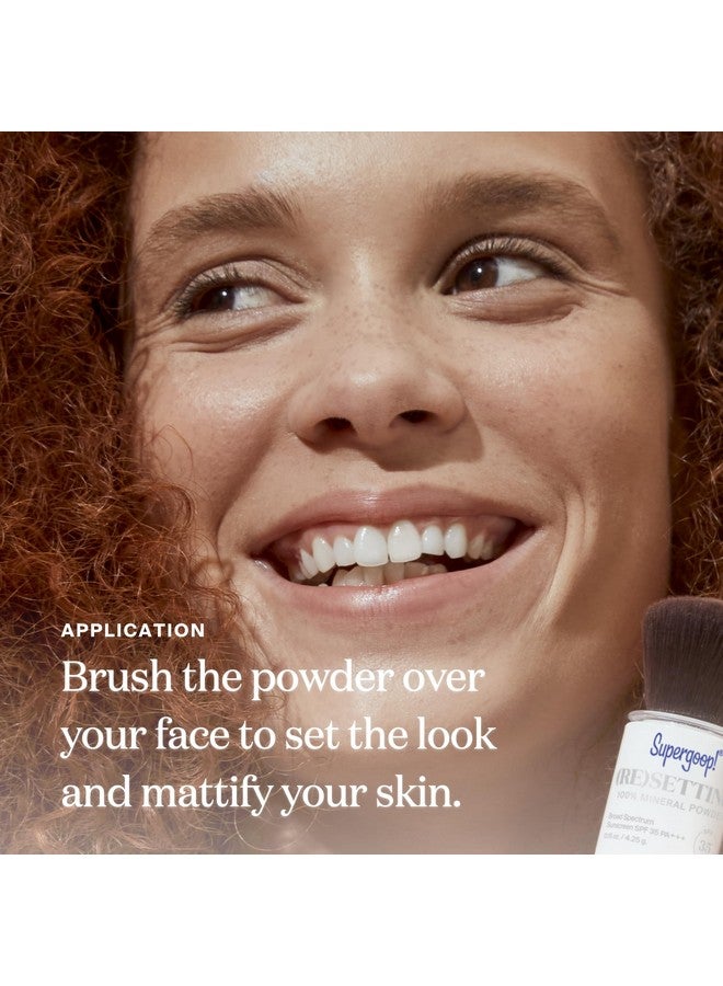 Supergoop! (Re) Setting 100% Mineral Powder Light 0.15 Oz Makeup Setting Powder + Broad Spectrum Spf 35 Pa+++ Sunscreen With Ceramides Olive Glycerides & Coated Silica Spheres - Image 5