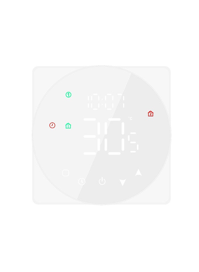 Lepmerk LCD Display Smart Temperature Controller 16A Touch Screen Thermostat Weekly Programmable for Electric Heating Save Energy  - Image 1