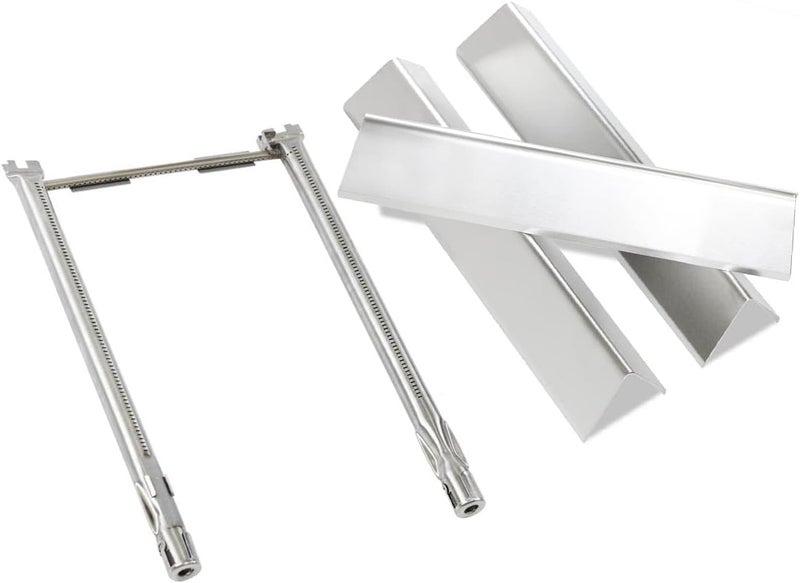 FORYEYC Spirit e210 Grill Replacement Parts for Weber Spirit I & II 200 Spirit E210 E220 S210 S220 GS4 200 with Front Control, 7635 Flavorizer Bars and 69785 67024 Burner for Weber Spirit 2 E210 Grill Parts - Image 1