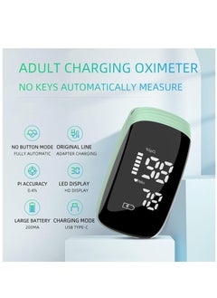 Furtey Pulse Oximeter Fingertip with Rechargeable Oxygen Meter Finger Pulse Oximeter Rechargeable Pulse Oximeter Accurate Fast Oximetry SpO2 Reading for Outdoor Sports  - Image 2