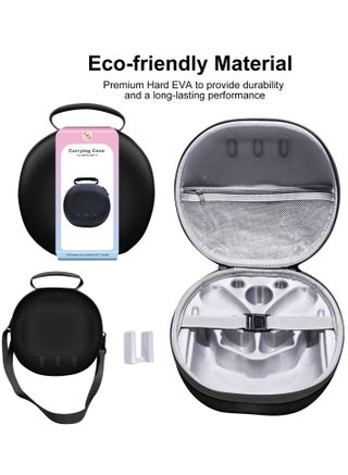 Waterproof Hard Carrying Case for Meta Oculus Quest 3 VR Gaming Headset and Touch Controllers nd Other Accessories Shockproof Carrying Bag Organizer Case with Mesh Pocket Suitable for Travel and Home Storage(Black) - pzsku/Z6455A965E45BD8FC8338Z/45/1744897890/208e4d26-427c-42aa-94bf-41b31c44d992