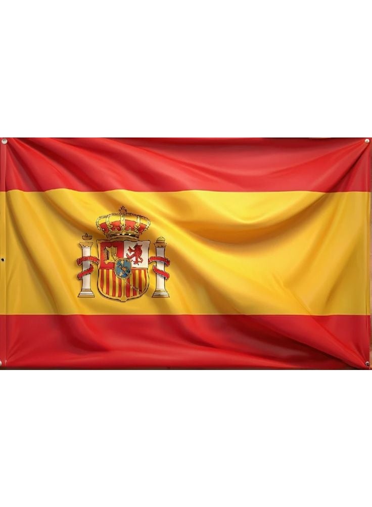 ARS Spain Flag - Heavy-Duty 210D Satin, Spain Flag for Outdoor/Indoor, Fade Resistant, Flag Day, And Home-Polyester, Sport Day, FIFA World Cup-Size Available - Image 2