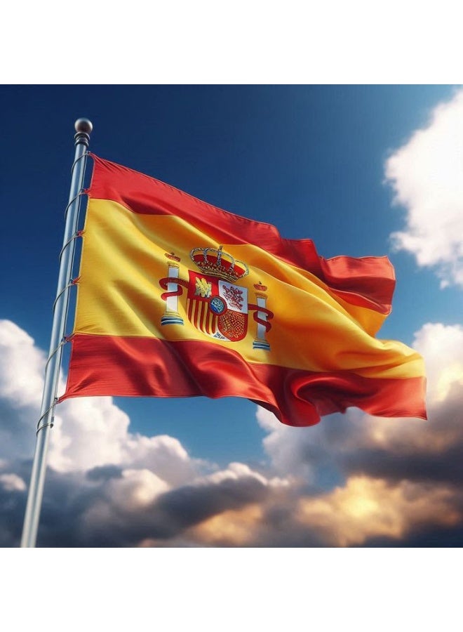 ARS Spain Flag - Heavy-Duty 210D Satin, Spain Flag for Outdoor/Indoor, Fade Resistant, Flag Day, And Home-Polyester, Sport Day, FIFA World Cup-Size Available - Image 4