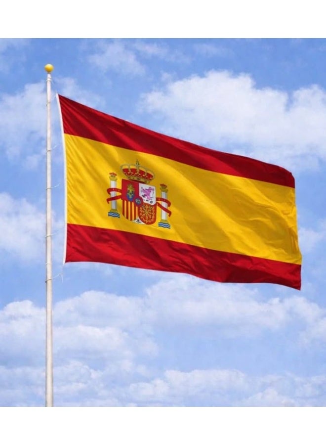 ARS Spain Flag - Heavy-Duty 210D Satin, Spain Flag for Outdoor/Indoor, Fade Resistant, Flag Day, And Home-Polyester, Sport Day, FIFA World Cup-Size Available - Image 3