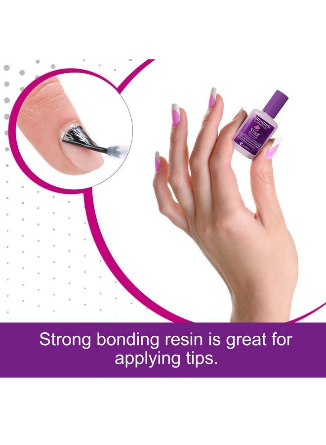 BACKSCRATCHERS Glass Glaze Stikr Resin - Strong Adhesive For Nail Wraps, Nail Tips, Nail Extensions - 8 Grams - Image 2