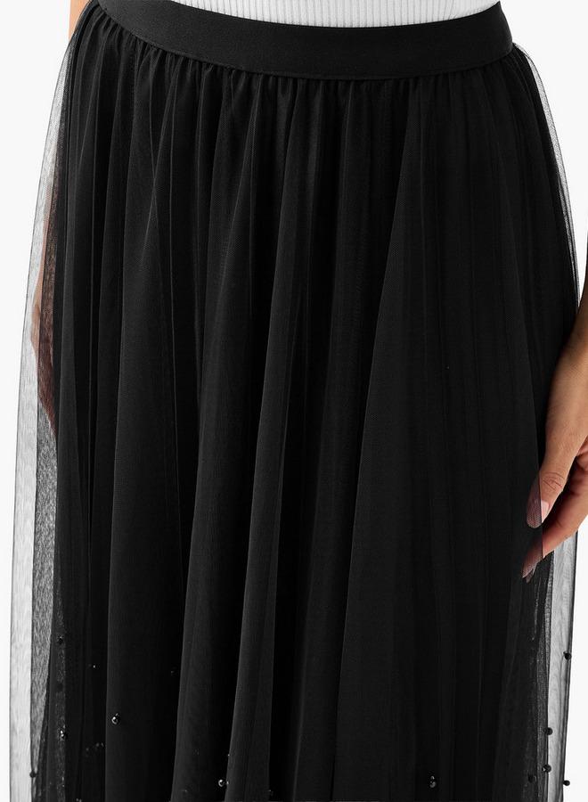 2Xtremz Maxi Embellished Skirt with Elasticated Waistband - Image 5
