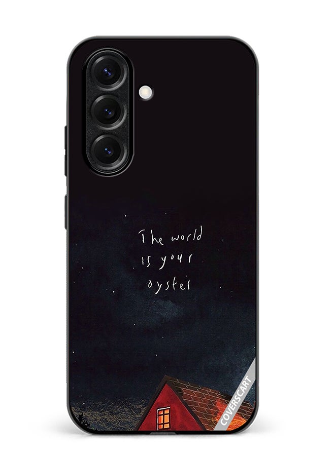Protective Case Cover For Samsung Galaxy S25 The World Is Your Oyster Design Multicolour