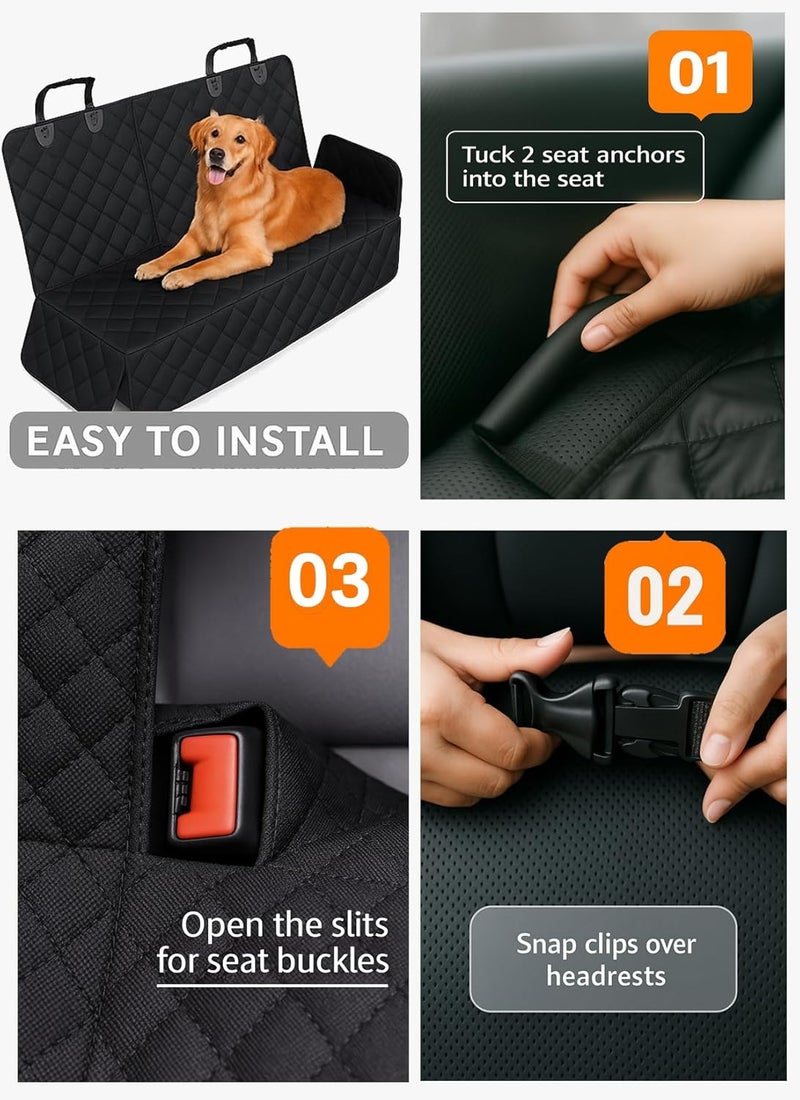 fidozen Waterproof Dog Car Seat Cover for Back Seat - Split Design for Cars, SUVs, and Trucks - Image 4