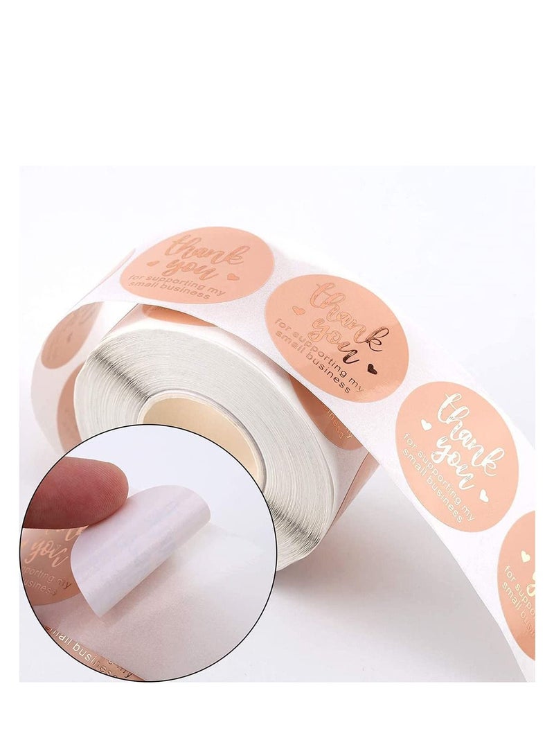 Thank You Stickers Pink Label Stickers Gift Tags for Supporting My Small Business Stickers for Sealing Decoration Birthday Party Favors Gift Bag Decor Candy Decor Cookies Weddings