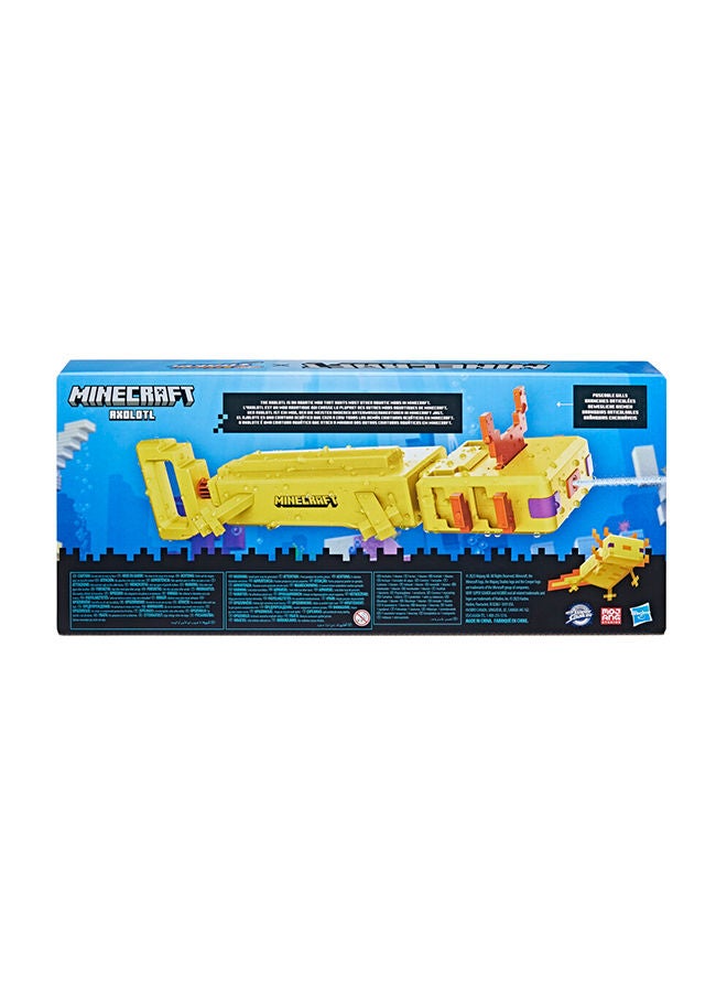 SUPER SOAKER Nerf Minecraft Axolotl Water Blaster, Minecraft Axolotl Mob Design, Outdoor Water Toy For Kids - Image 3