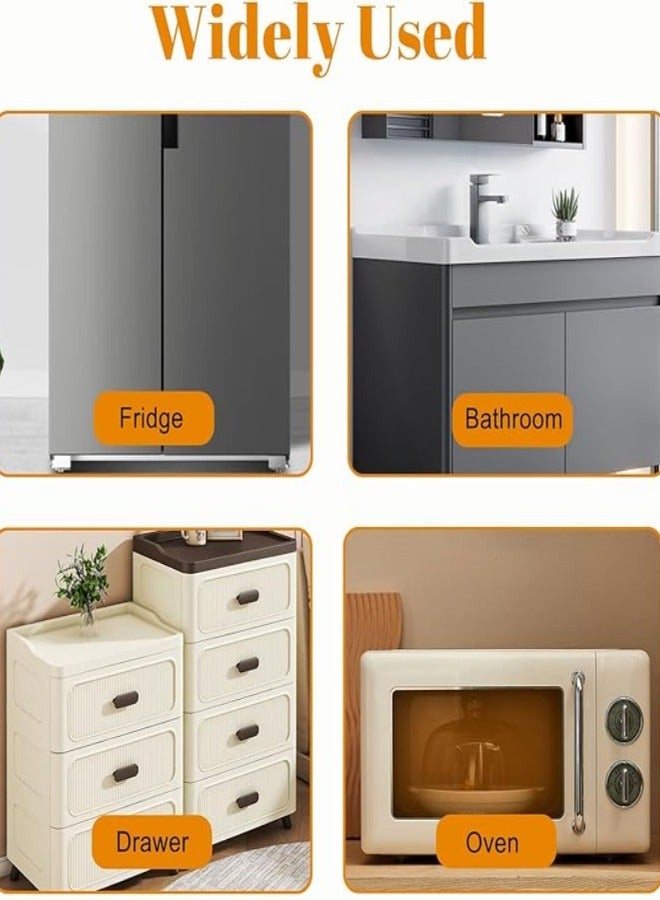 6 Pack Proof Cabinet Locks, Baby Safety Cabinet Fridge Locks, Proof Refrigerator Lock with Sticky Adhesive for Cabinets Oven Drawer Fridge (White+Pink+Blue) - Image 5