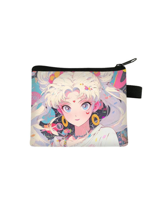 New Sailor Moon Coin Purse Student Mini Storage Key Card Holder Children's Anime Style Small Bag