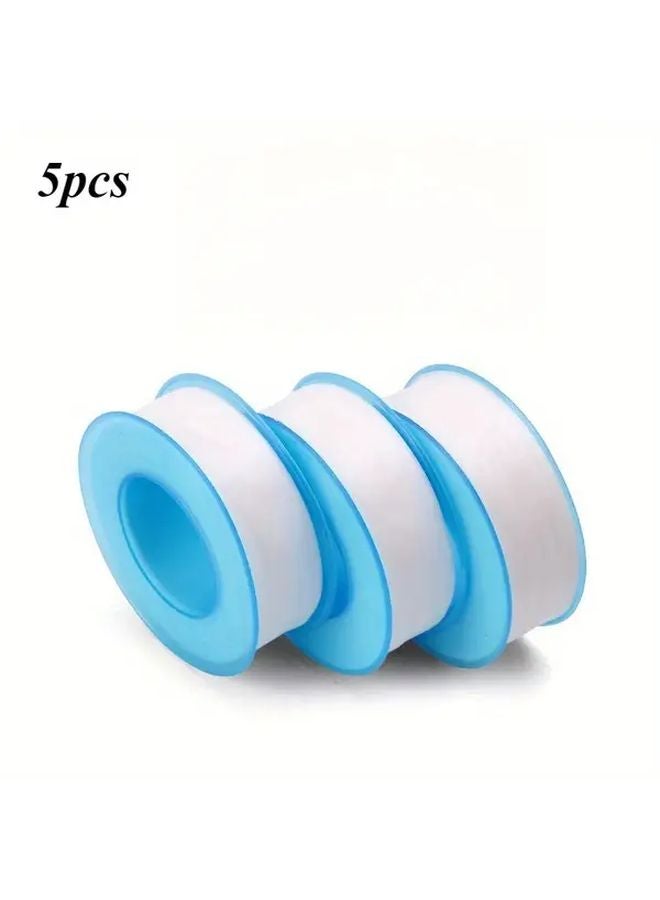 5pcs Gray Teflon Tape Waterproof Leak Proof Pipe Thread Seal for Plumbing DIY - Image 1