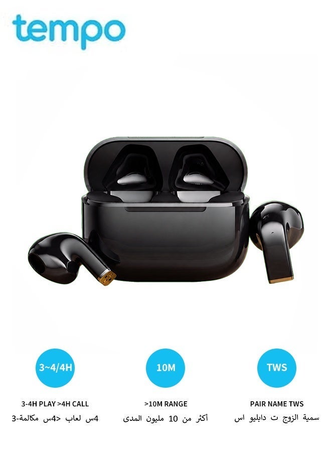 Tempo True Wireless In-Ear Earbuds, 3 Modes Adaptive ANC Up To 24dB Noise Cancellation, Fast Charging, Bluetooth 5.4, IP54 Sweat Resistant Headset for Travel Office Gym Daily Commute - Image 1
