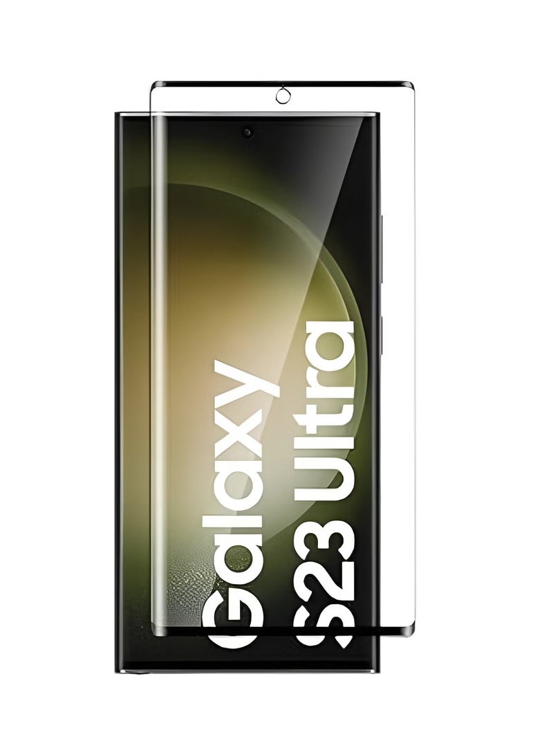 Green Tiger Protector for Samsung Galaxy S23 Ultra, Curved Design Edge-to-Edge Protection with Ultra Clarity and Protection - Image 1