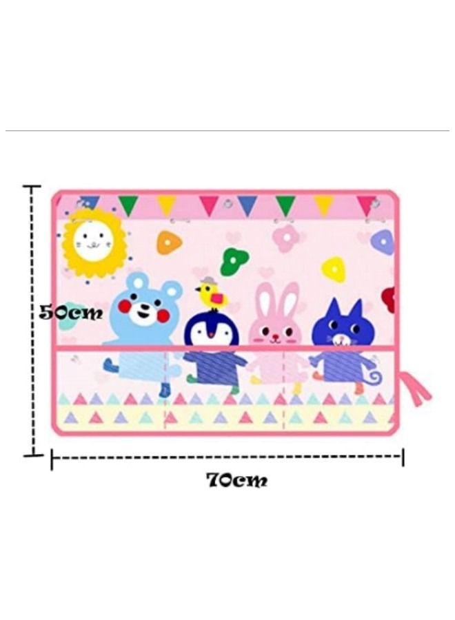 GGEROU Cute Cartoon Sunshades, Car Window Shades with Mesh Pocket - Image 4