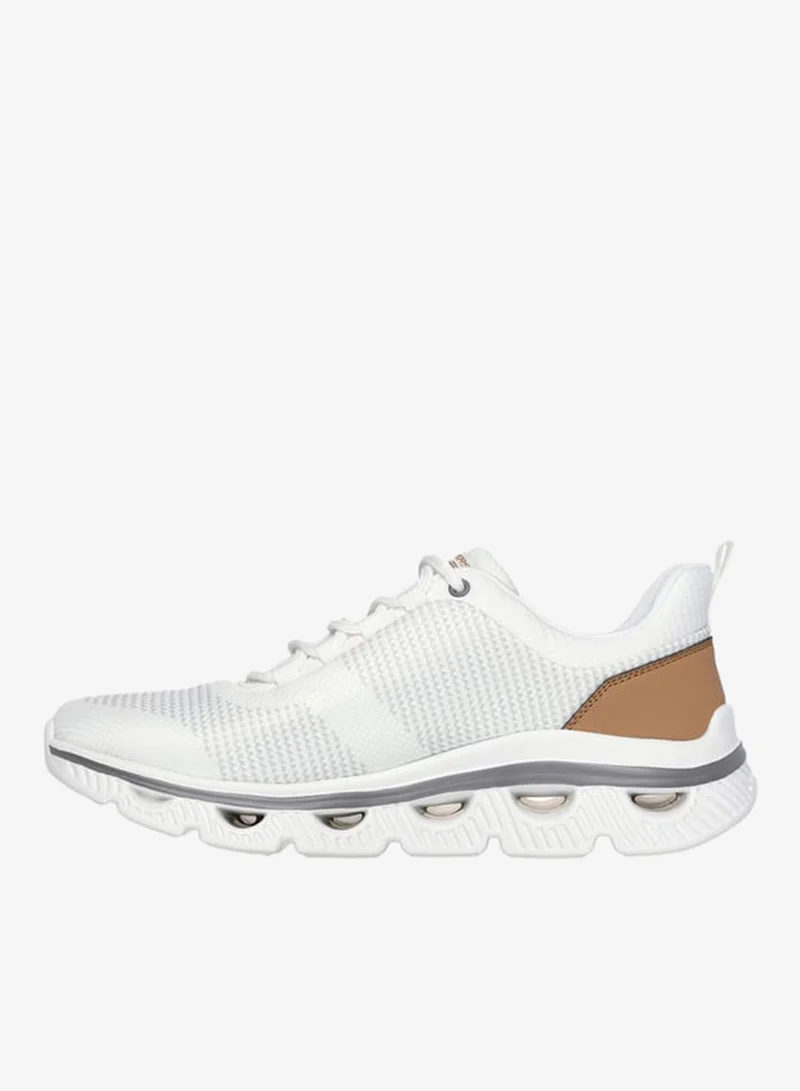 SKECHERS Men's Mesh Lace-Up Sports Shoes - BOBS ARC WAVES SLICK MOVE