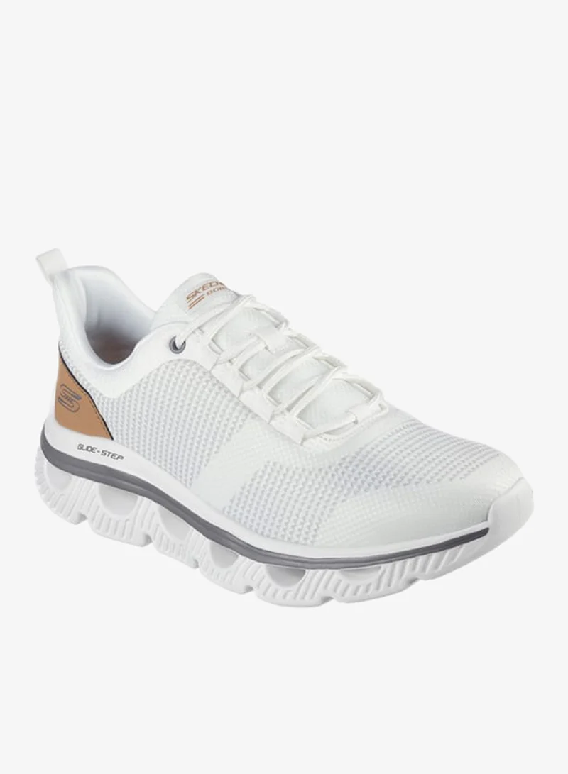 SKECHERS Men's Mesh Lace-Up Sports Shoes - BOBS ARC WAVES SLICK MOVE