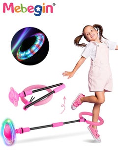 MEBEGIN Ankle Skip Ball for Kids, Foldable Skip it Ball with Colorful Flash Wheel, Outside Toys for Kids, Gift for Girls & Boys Age 5 6 7 8 9 10 Years Old  - Image 1