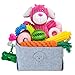 MRSOHRET 20Pcs Puppy Chew Toys for Teething Dog Chew Rope Toys Pet Dog Toothbrush Treat Balls Plush Squeaky Toy for Small Medium Dogs with Basket - Image 3