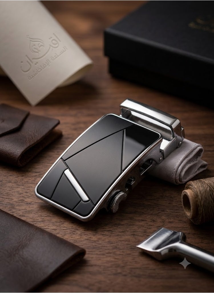 Imported exquisite men's belt buckle, made of durable, high-quality metal, can be attached and removed with all types of belts - Image 3