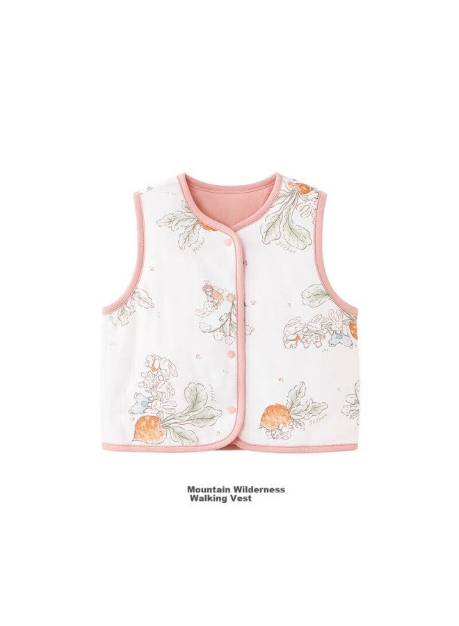 Yeehoo Uni Toddler Baby Vest Autumn Winter Cotton-padded Warm Waistcoat Infant Base Layer Outerwear Sleeveless Jacket Top - Image 2