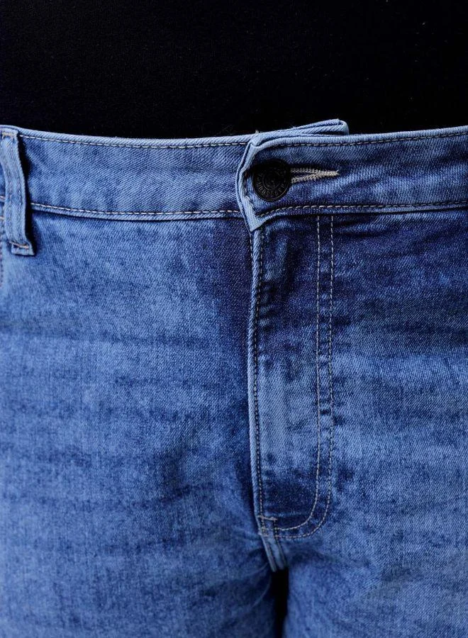 HARDSODA  Men Plus Size Bootcut Solid Mid-Rise Stretchable Jeans for Men | Best Price UAE