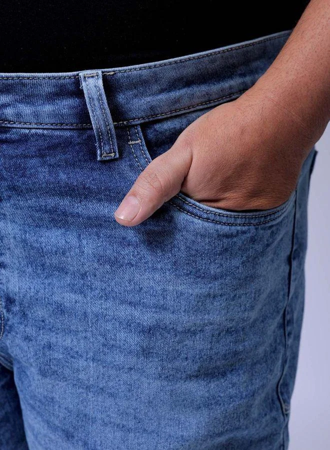 HARDSODA  Men Plus Size Bootcut Solid Mid-Rise Stretchable Jeans for Men | Best Price UAE