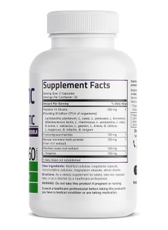 Bronson Brain + Mood Probiotic 50 Billion Cfu Plus Prebiotic With Ltheanine Bacopa And Rhodiola Nongmo 60 Veg caps  - Image 2